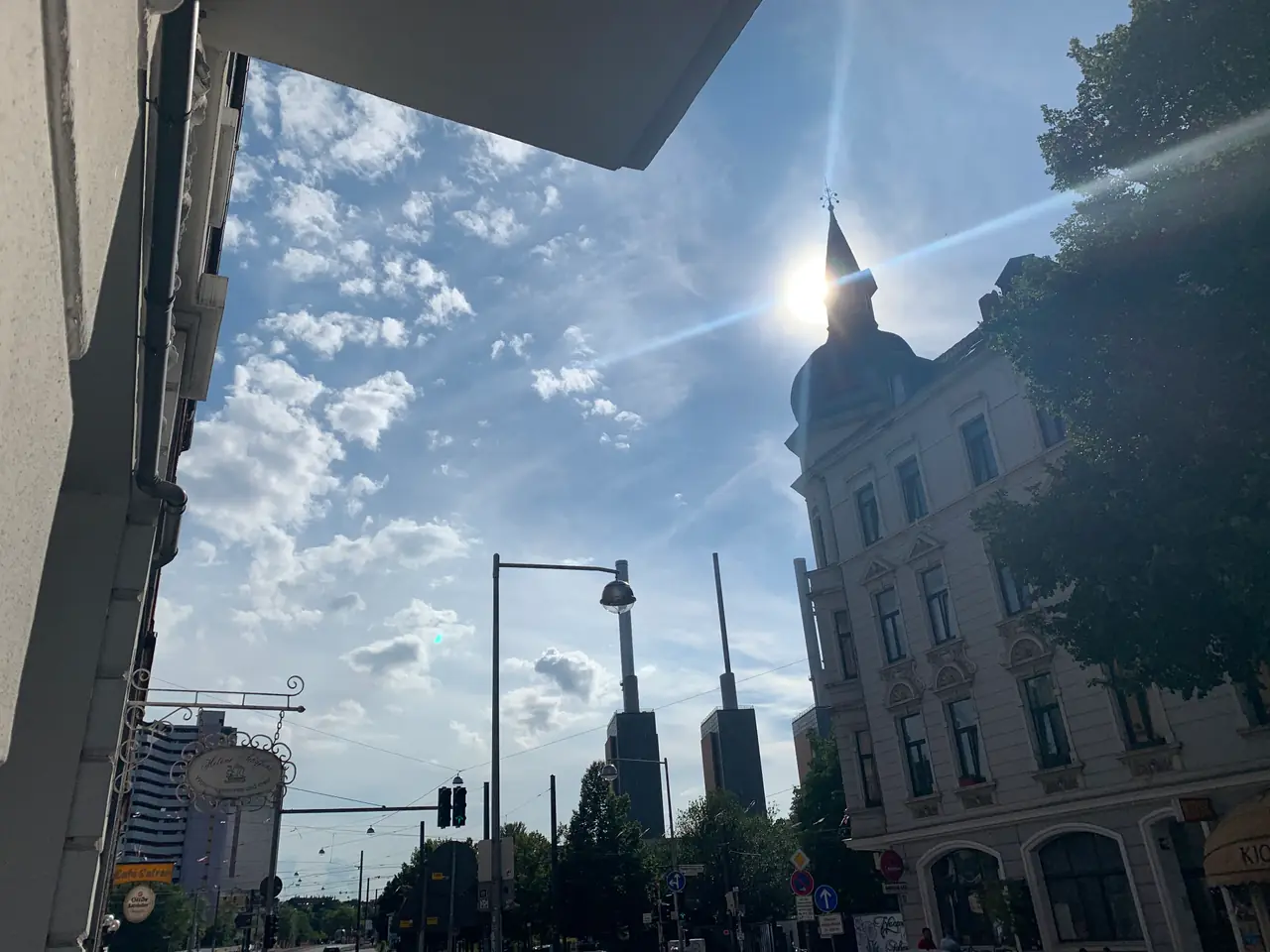 Vor der Kabine in Hannover